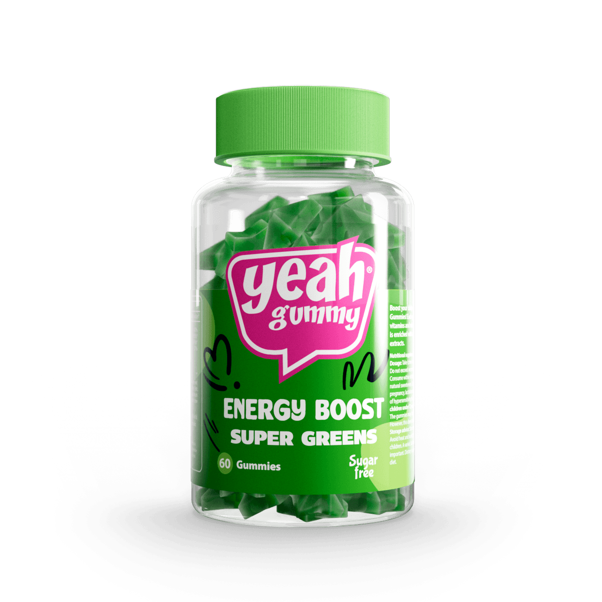 Energy Boost Super Greens gummies — Yeah Gummy
